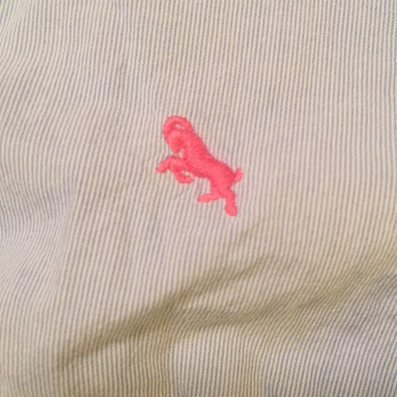 H&M L.o.G.G. Blue & White Striped Oxford Blouse Size 9-10 Yrs - Picture 2 of 4